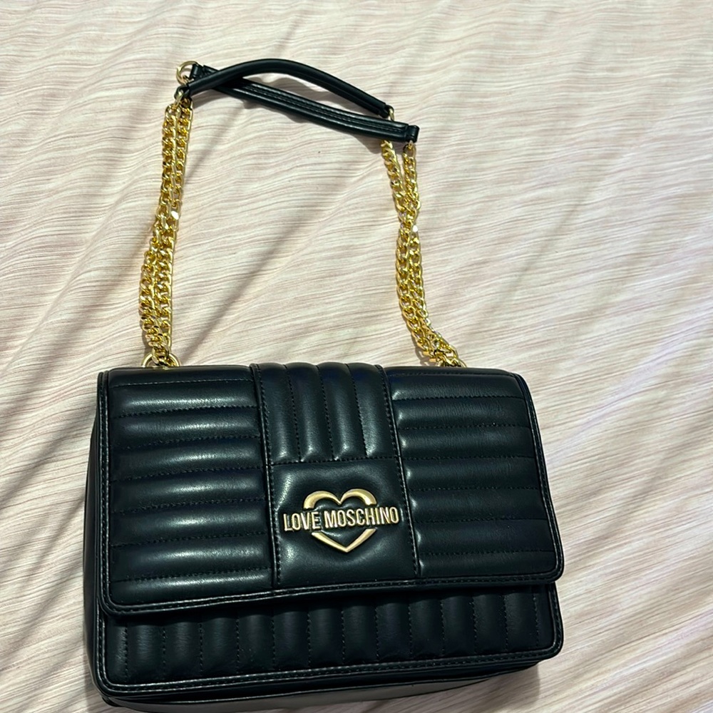 Love moschino black purse